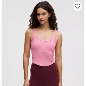 Lululemon Nulu Ribbed Cropped Tank Top
Heart